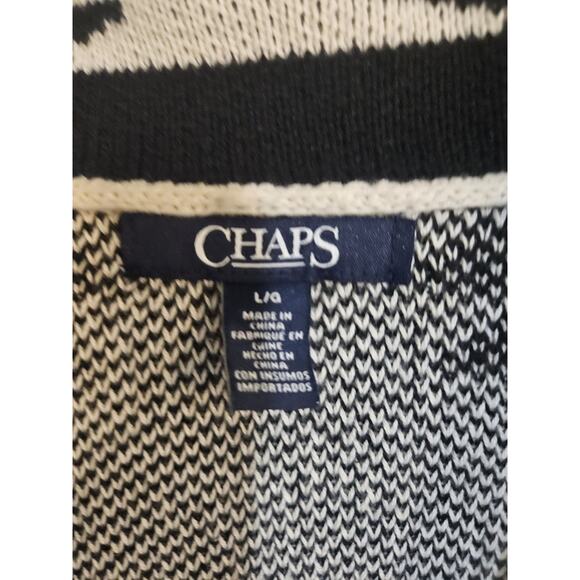 Chaps Women’s Southwestern Aztec Cardigan Sweater Large - Picture 3 of 3